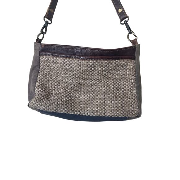 Myra Bag Crossbody Leather Intershell Tan Brown - Picture 2 of 6